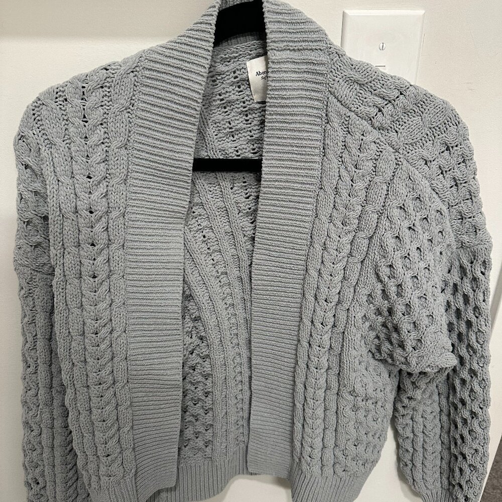 Abercrombie and Fitch Light Green Cardigan